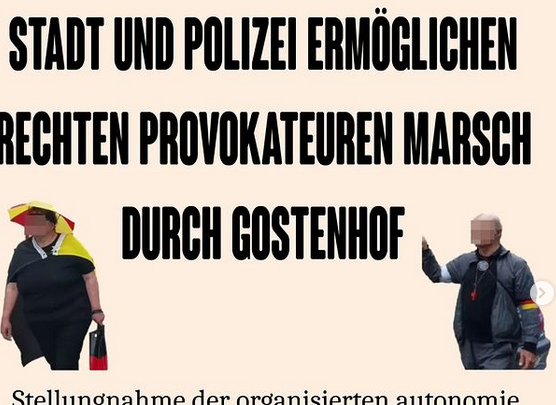 Nürnberg: Stadt und Polizei ermöglichen rechten Provokateuren Marsch durch Gostenhof